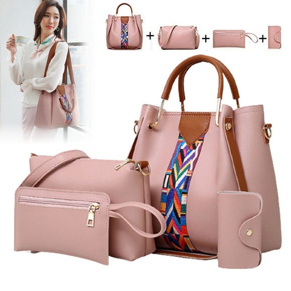 Handbags - 4 pc Chic Handbag Set